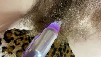 Big Clit Erection. Bunny vibrator test masturbation POV big orgasm