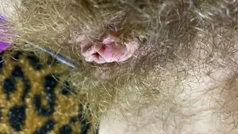 Big Clit Erection. Bunny vibrator test masturbation POV big orgasm