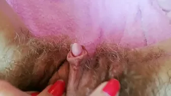 Hairy cunt drips with juices during amateur fingering for the camera Hairy cunt drips with juices during amateur fingering for the camera