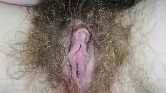 Panties can't hide hairy bush which the babe caresses till orgasm Panties can't hide hairy bush which the babe caresses till orgasm