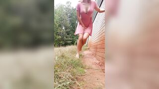 Wife fingering and peeing in the backyard! XXX Compilation