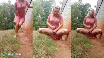 Wife fingering and peeing in the backyard! XXX Compilation Wife fingering and peeing in the backyard! XXX Compilation