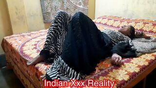 Lying on back sister doesn't feel Indian brother's cock in her mouth