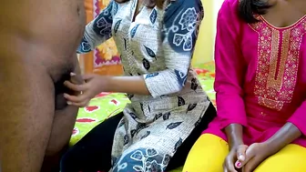 Brave Indian sister shows the second girl how to do it with brother