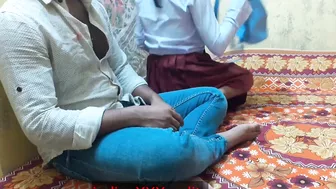 Caring brother has to teach Indian sister how to be bonked in practice