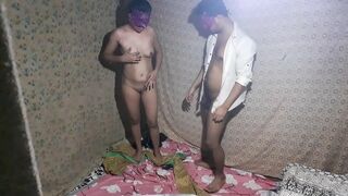 Masked Indian brother brought to ejaculation by the nasty sister