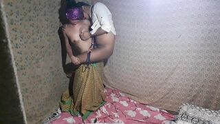 Masked Indian brother brought to ejaculation by the nasty sister