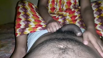 Indian point of view porn video of the sister making brother cum