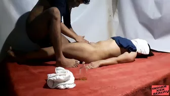 Brother pleases his Indian sister with massage before fucking her