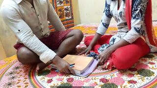 Indian brother helps his hot sister with homework and fucks her