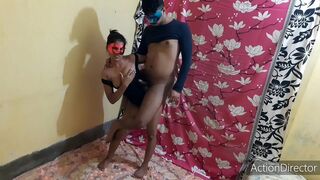 Sister lifts her Indian brother up to fuck him properly at home