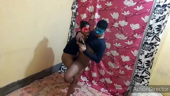 Sister lifts her Indian brother up to fuck him properly at home