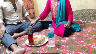 Drunk brother fucks his Indian sister hard after a glass of vine
