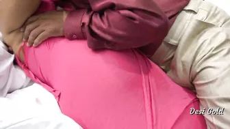 Bhabhi MILF allows lover to take pink dress off and make it with her