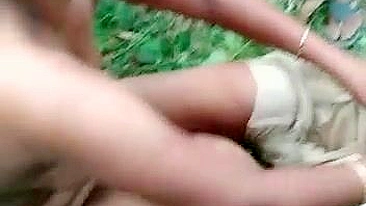 Bhabhi caught fucking outdoors by local guys