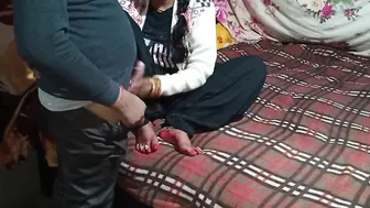 Dressed bhabhi and devar record their amateur Indian sex at home