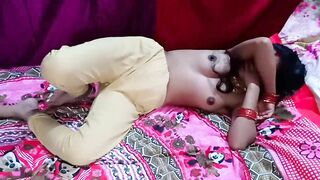 Indian bhabhi's vagina gets nailed by amateur Hindi talking man