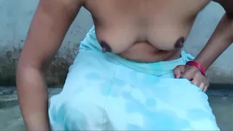 Half-naked bhabhi teases her Indian pussy before fucking her devar