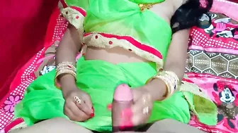 Shaved Desi cunt of Indian bhabhi gets pounded by tireless male