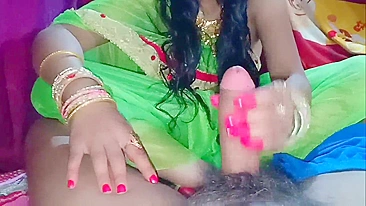 Shaved Desi cunt of Indian bhabhi gets pounded by tireless male