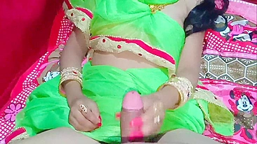 Shaved Desi cunt of Indian bhabhi gets pounded by tireless male