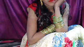 After some hindi talk Bhabhi lets devar penetrate her tight snatch