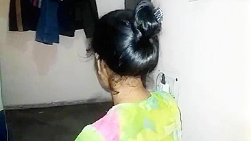 Desi shows hairy twat and gets penetrated by Indian man in Bhabhi porn