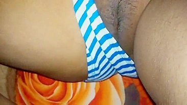Bhabhi takes off panties to show off pussy to Indian devar behind cam
