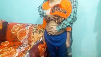 Sexy Desi has Indian man's cock in her hairy pussy in Bhabhi porn