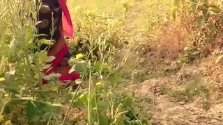 Indian lecher with camera follows desi Bhabhi to fuck in the field