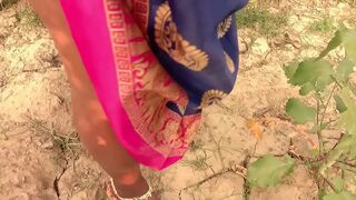 Indian lecher with camera follows desi Bhabhi to fuck in the field