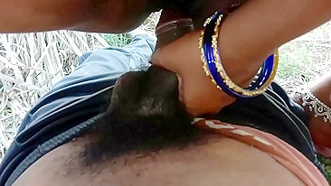 Nature is beautiful but the Indian cameraman is focused on desi sex with Bhabhi