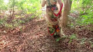 Devar follows the Indian Bhabhi to forest where he is lucky to fuck pussy