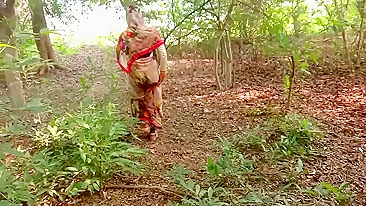 Devar follows the Indian Bhabhi to forest where he is lucky to fuck pussy