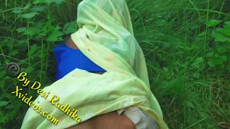 Aunty's husband films Indian Bhabhi outdoors and even fucks her
