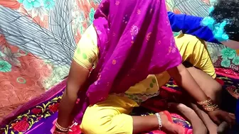Bhabhi is touching tits and pussy when Indian devar comes to fuck her
