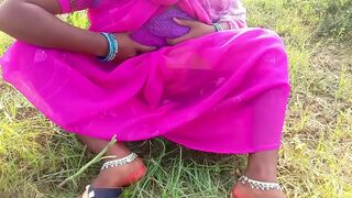 Self-isolated Bhabhi and Indian sister's hubby enjoy sex outdoors