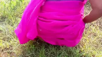 Self-isolated Bhabhi and Indian sister's hubby enjoy sex outdoors