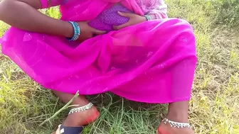 Self-isolated Bhabhi and Indian sister's hubby enjoy sex outdoors