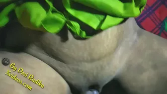 Amateur video where devar's meaty dick penetrates Indian Bhabhi's vag