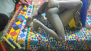 Desi porn video where the Indian man fucks lustful Bhabhi on the bed