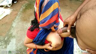 Bhabhi with cloth on face tempts Indian husband of sister into fucking