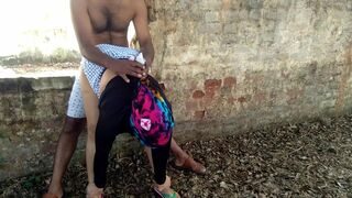 Amateur outdoor Bhabhi sex show of playful sister and Indian brother