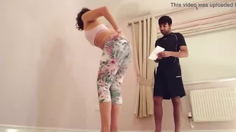 Indian yoga coach makes desi Bhabhi undress and gives cock for blowing