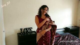 Warm Indian semen fills desi Bhabhi's cunt at the end of bareback