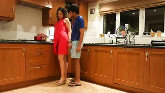 Aunty gives a handjob to Indian nephew who cums with hand of Bhabhi