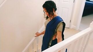 Young Desi Bhabhi provocatively strips naked in video with hindi talk