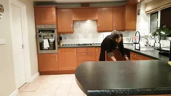 Horny Desi stud drags beautiful Indian Bhabhi into quickie in kitchen