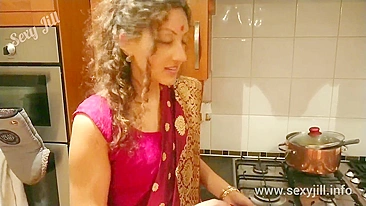 Indian devar enjoys chudai with Desi Bhabhi while her hubby is at work