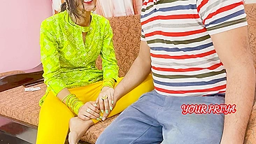 Slender Bhabhi in pink bra rides Indian boner in the desi porn